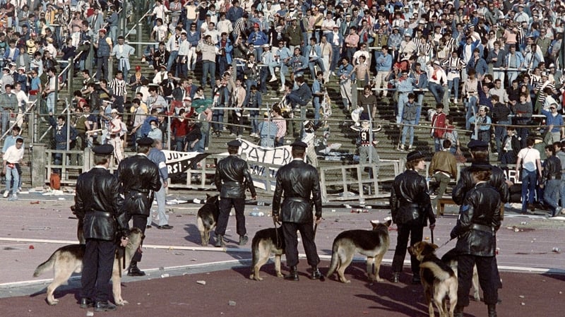 39 people were killed after a wall collapsed on fans at the European Cup Final match in Belgium