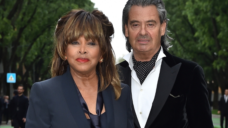 Tina Turner and her husband Erwin Bach pictured in April