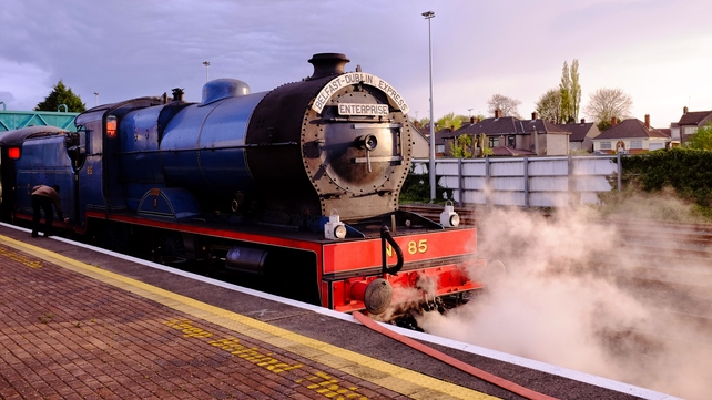 A steam train pulling in to Dundalk Railway Station, Co Louth (Pic: Brian Smith)