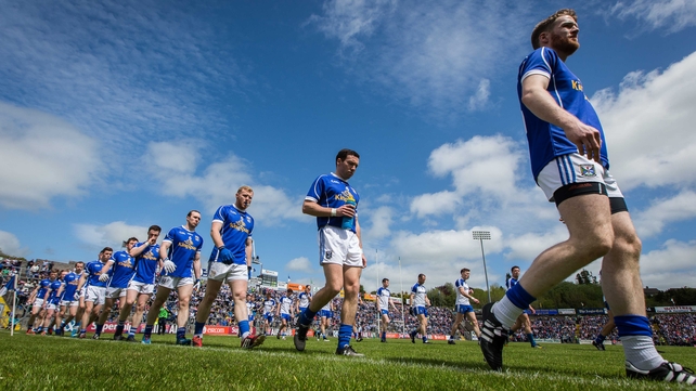Cavan parade before their Ulster SFC quarter-final against Monaghan on Sunday