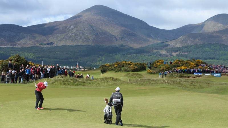 Rory McIlroy in action in this year's Irish Open at Royal County Down