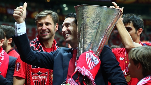 Emery won three Europa League titles with Sevilla from 2014 to 2016