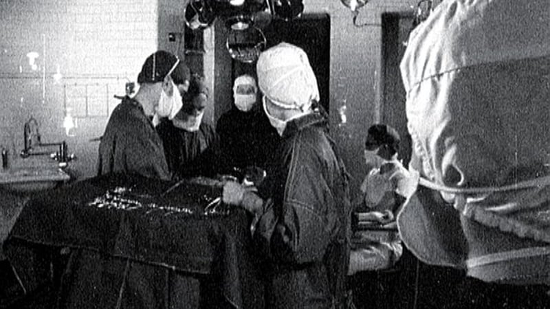 The surgical procedure to break the pelvis during childbirth was performed between 1944 and 1984