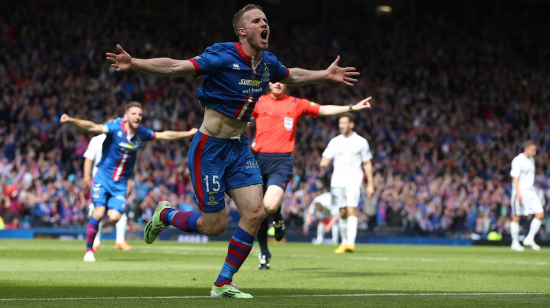 Marley Watkins of Inverness scored seven minutes before the break