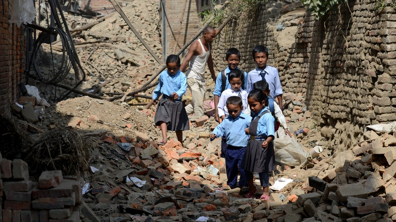 More than 32,000 classrooms were destroyed across Nepal when a 7.8 magnitude earthquake struck last month