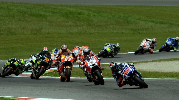 Jorge Lorenzo took the lead on the opening lap