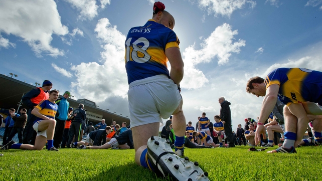 Tipperary players warm down after their easy win over Waterford in the Munster football quarter-final