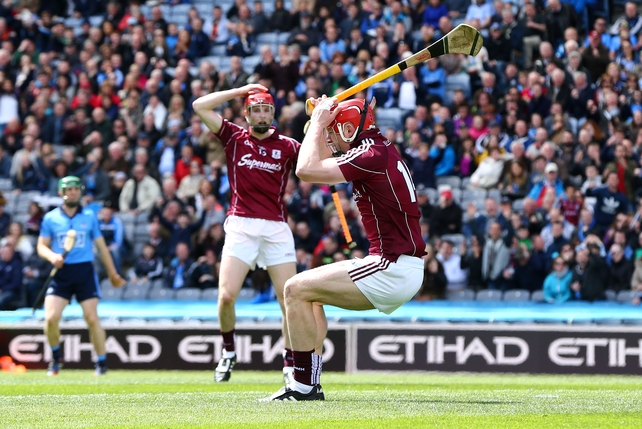 Galway's Joe Canning reacts to a missed chance