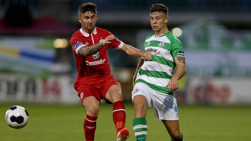 Former Sligo Rovers striker Sean Maguire (left) was on target for Ireland