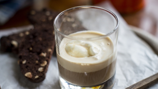 Affogato al Caffè with Dark Chocolate and Hazelnut