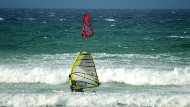 Windsurfers at Cross Beach, Co Mayo (Pic: Eddie Kent)