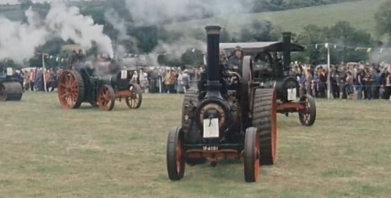 Building up a head of steam at Upton, county Cork.