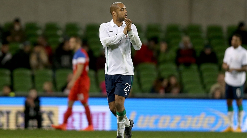 David McGoldrick during last year's friendly with USA at the Aviva