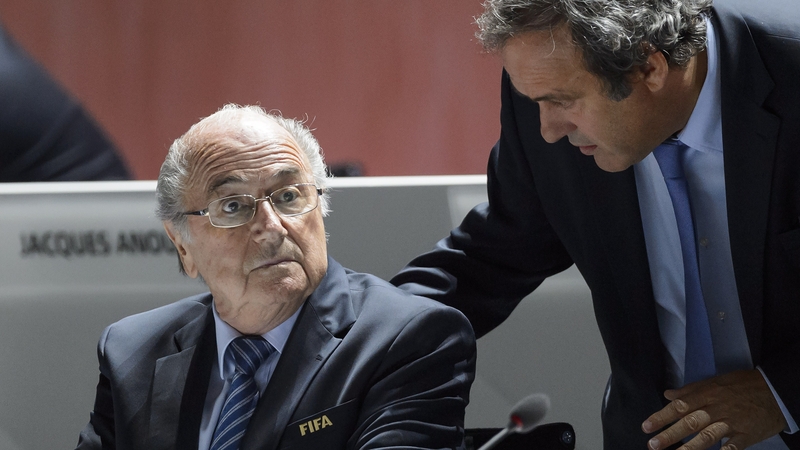 Michel Platini (right) is thought to be the front-runner to succeed Sepp Blatter