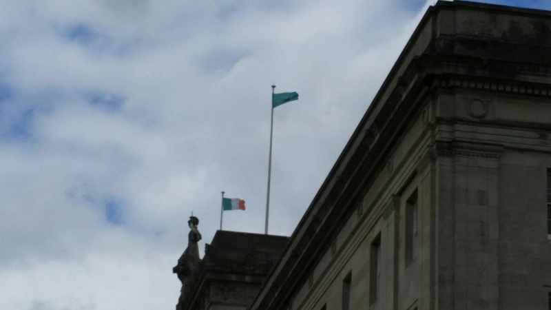 At present, the roof of the Stormont building is a construction site, under the control of contractors who are carrying out work there