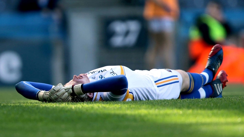 Despor for the Longford goalkeeper at Croke Park