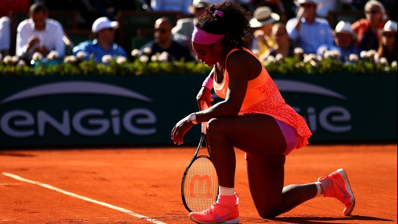 Serena Williams struggled throughout her semi-final