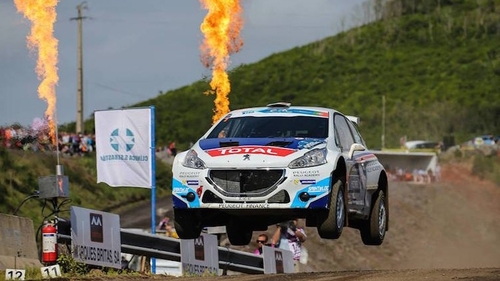 Waterford's Craig Breen in action in his Peugeot