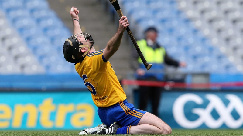 Roscommon's Micheál Kelly celebrates at the final whistle