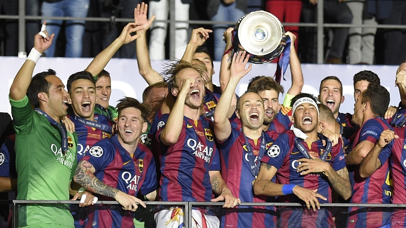 Barcelona lift the European Cup for the fifth time