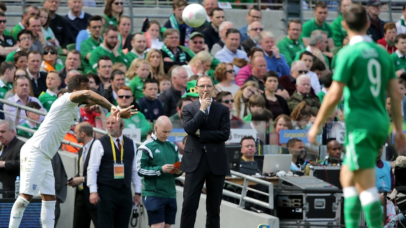 Martin O'Neill watches on from the sidelines