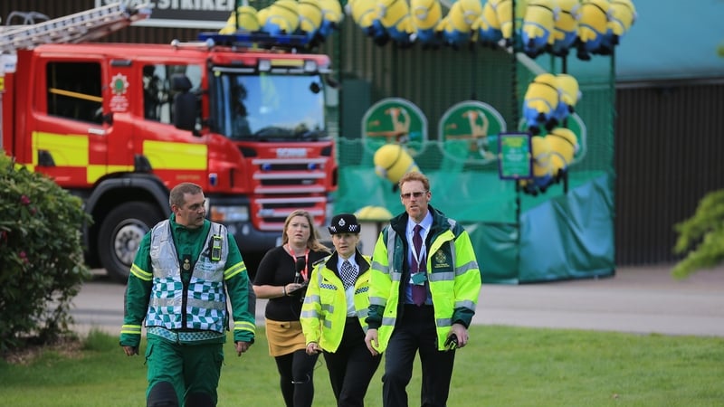 Emergency workers respond to last Tuesday's incident