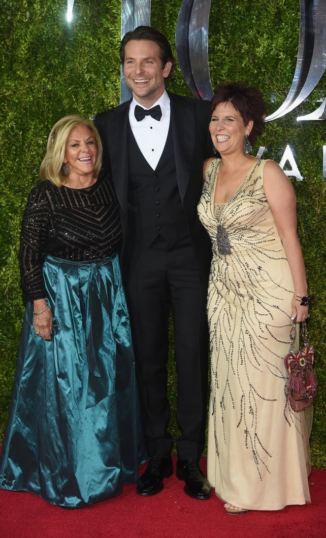 Bradely Cooper with his sister Holly and mother Gloria