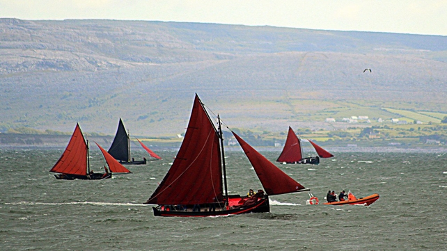 Boats taking part in the Galway Hooker Festival, Co Galway (Pic: Sean Lally)