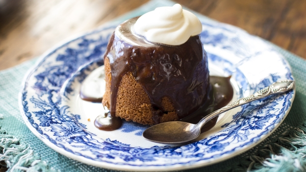 Apple Cakes with a salted caramel sauce