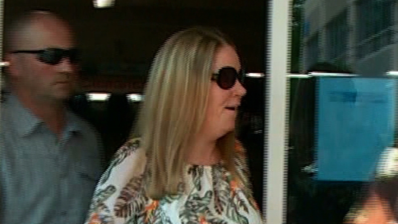 Aisling Brady McCarthy seen arriving at the courthouse in Woburn today