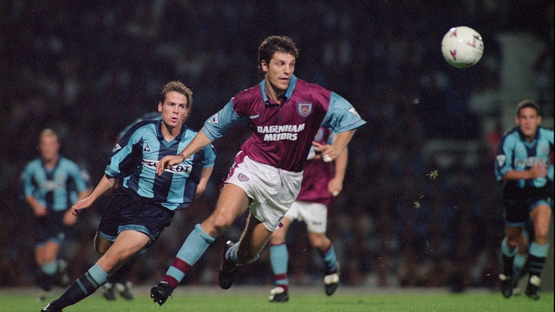 Slaven Bilic in action for West Ham in 1996