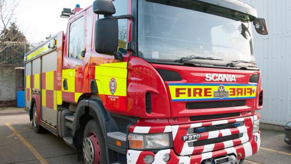 Dublin Fire Brigade received a call about the incident at 9.30am and as a precaution a number of buildings have been evacuated (file image)