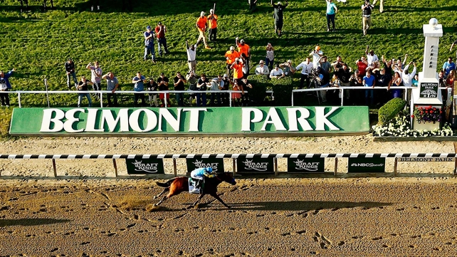 American Pharoah wins the 147th running of the Belmont Stakes in New York to become the first horse to win the Triple Crown since Affirmed in 1978