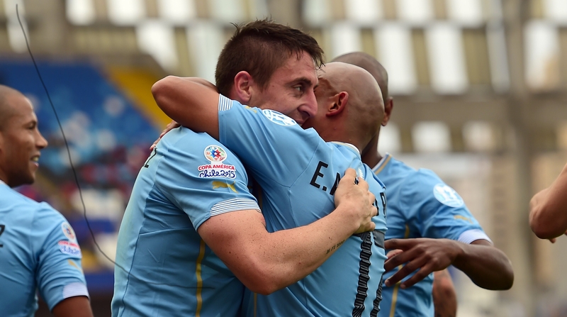 Cristian Rodriguez scored for the holders