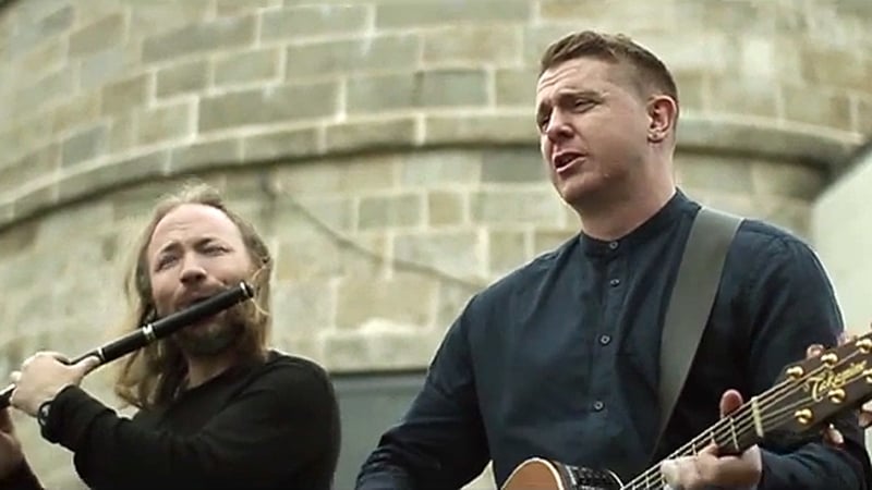 The video was filmed on Friday June 12 and features numerous cultural locations in Dublin, such as Yeats' Cottage, the Writers Museum, the Abbey Theatre and the Martello Tower