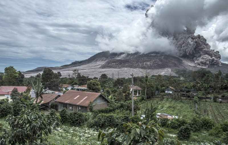 Mount Sinabung killed 16 people in an eruption last year