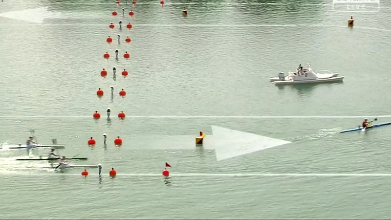 Jennifer Egan finished fourth in the women's kayak