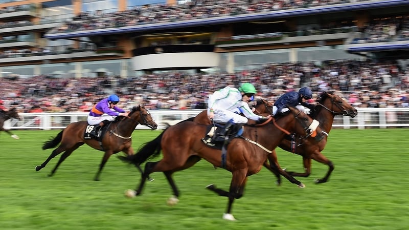 Ryan Moore on Washington DC (R) wins the Windsor Castle Stakes