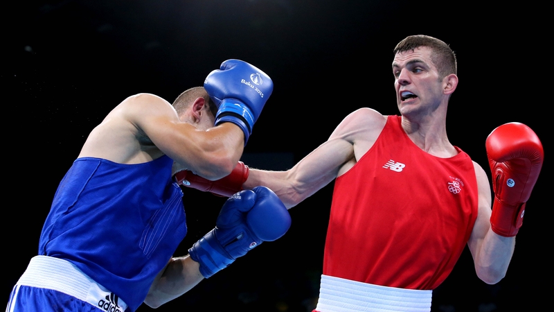 Adam Nolan lands a hook this morning