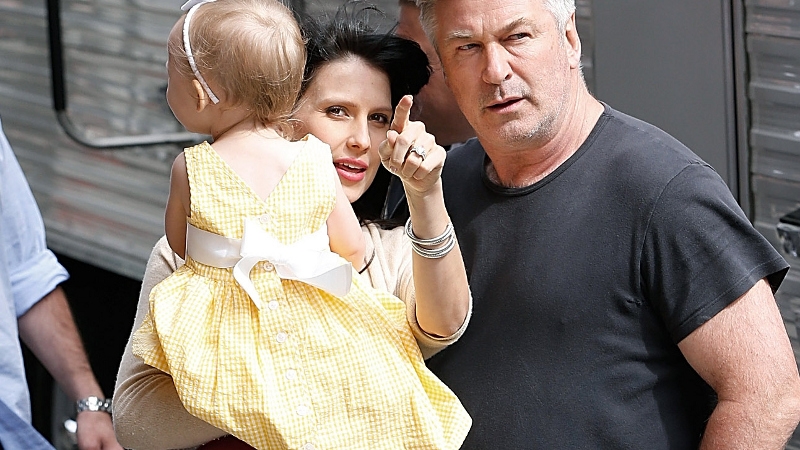 Alec and Hilaria Baldwin with baby daughter Carmen