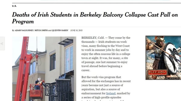 The article referred to the J1 programme as a 'source of embarrassment' for Ireland