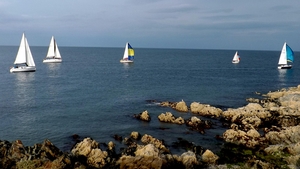 Yachts off the coast of Greystones, Co Wicklow (Pic: Brian Keeley)