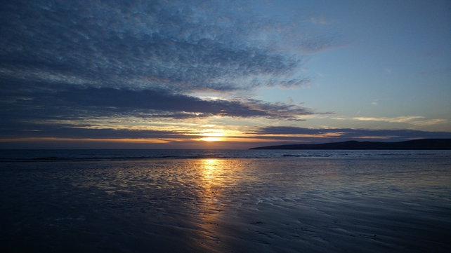 Sunset at Banna Strand in Tralee, Co Kerry (Pic: John Treacy)