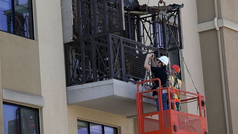 Six people died and seven were injured when the balcony collapsed two weeks ago