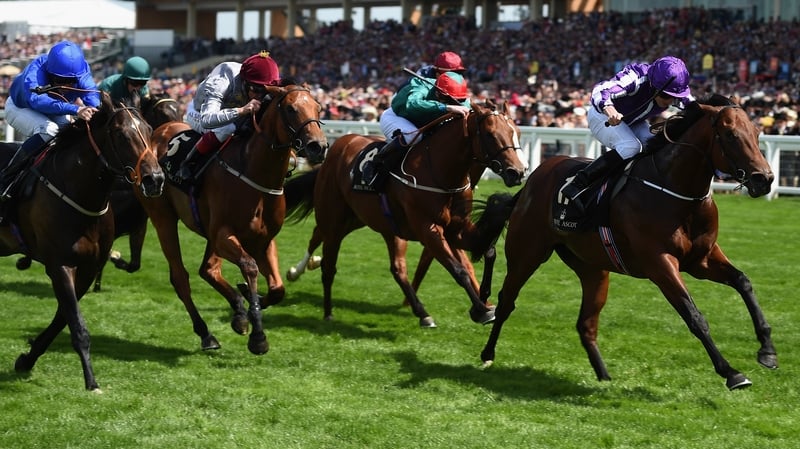 Ryan Moore riding Waterloo Bridge wins The Norfolk Stakes