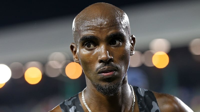 Mo Farah after winning the 10,000m at the Prefontaine Classic last month