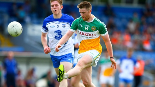 Nigel Dunne scores one of his eight points of the afternoon, including six in the second half