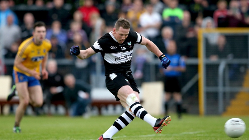 Adrian Marren smashes home Sligo's penalty for the only goal of the game at Markievicz Park