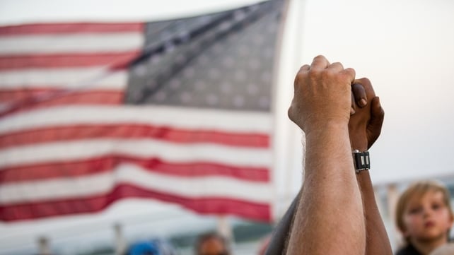 People of all races joined hands in a show of solidarity