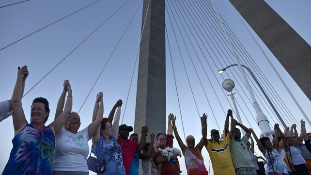 An estimated 4,000 people took part in the event